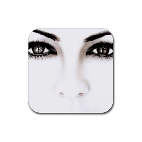 Eyes2 Rubber Coaster (Square) from ArtsNow.com Front