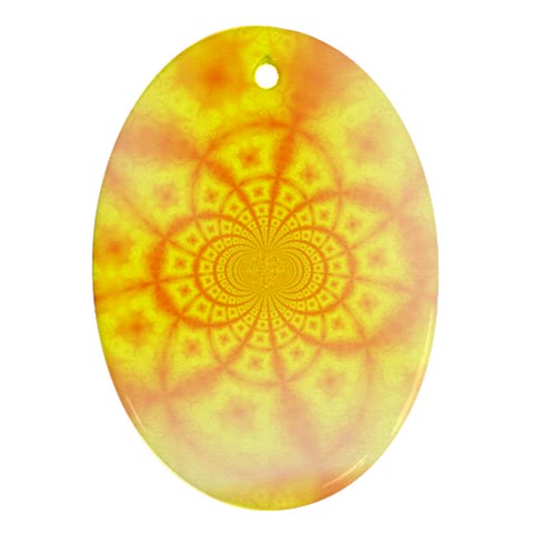 yellowdesign Ornament (Oval) from ArtsNow.com Front