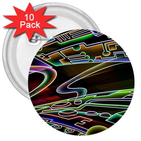 5 3  Button (10 pack) from ArtsNow.com Front