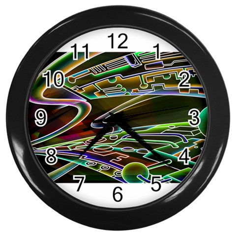 5 Wall Clock (Black) from ArtsNow.com Front