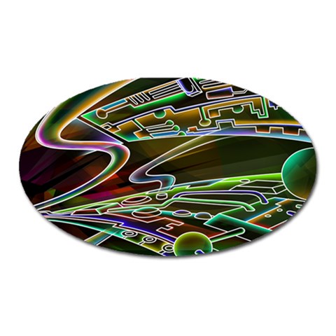 5 Magnet (Oval) from ArtsNow.com Front