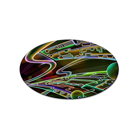 5 Sticker Oval (10 pack) from ArtsNow.com Front