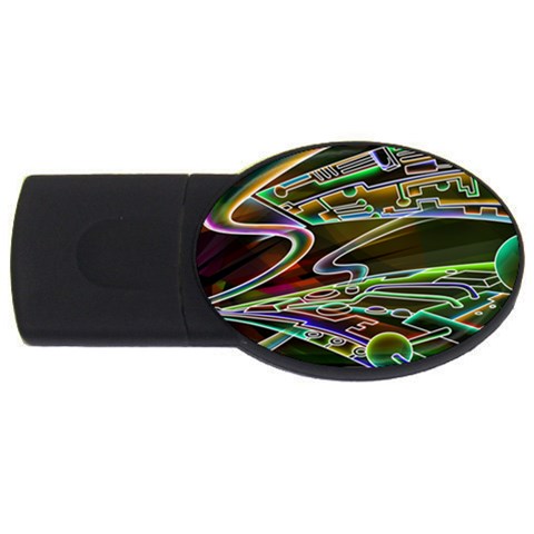 5 USB Flash Drive Oval (2 GB) from ArtsNow.com Front