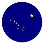 Alaska Flag Magnet 5  (Round)