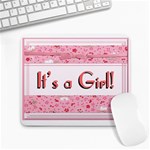 Its a Girl E-Vite Large Mousepad