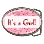 Its a Girl E-Vite Belt Buckle