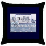 s_a_boy Throw Pillow Case (Black)