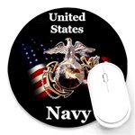 usmc03 Round Mousepad