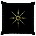 goth-0002 Throw Pillow Case (Black)