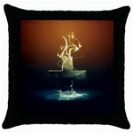Abstract-3D-Wallpaper-13 Throw Pillow Case (Black)