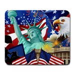3d-american-flag_1024x768 Large Mousepad
