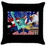 3d-american-flag_1024x768 Throw Pillow Case (Black)