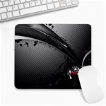 3d-pictures-black-rainbow- Large Mousepad