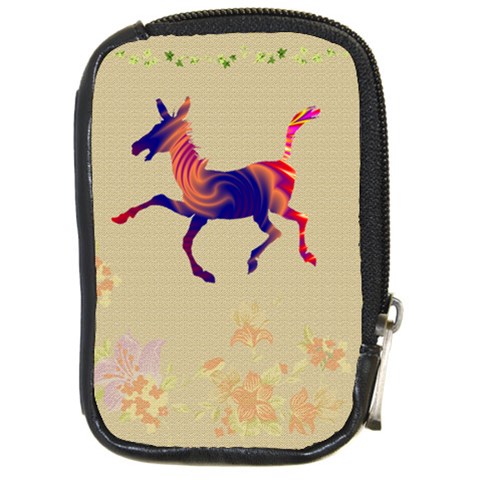 Funny Donkey Compact Camera Leather Case from ArtsNow.com Front