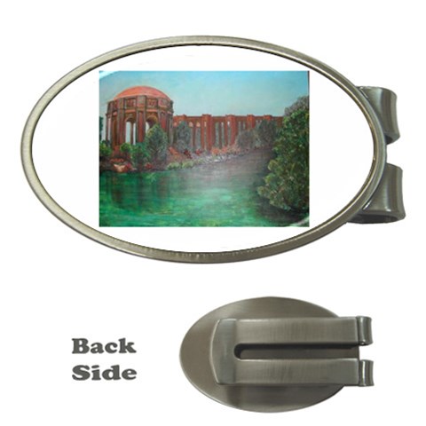 Palace of Fine Arts Money Clip (Oval) from ArtsNow.com Front
