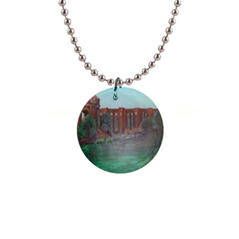 Palace of Fine Arts 1  Button Necklace from ArtsNow.com Front