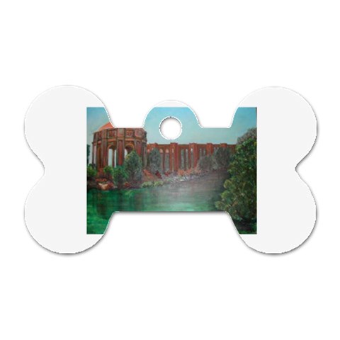 Palace of Fine Arts Dog Tag Bone (One Side) from ArtsNow.com Front