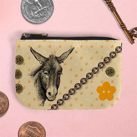 Donkey 3 Mini Coin Purse from ArtsNow.com Front