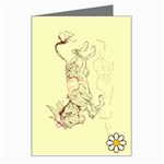 Leaping donkey Greeting Card