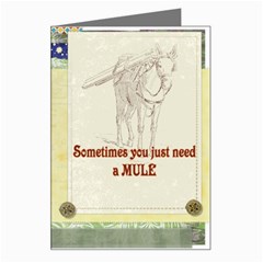 Mule Greeting Card from ArtsNow.com Left