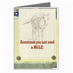 Mule Greeting Card from ArtsNow.com Left