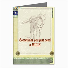 Mule Greeting Cards (Pkg of 8) from ArtsNow.com Left