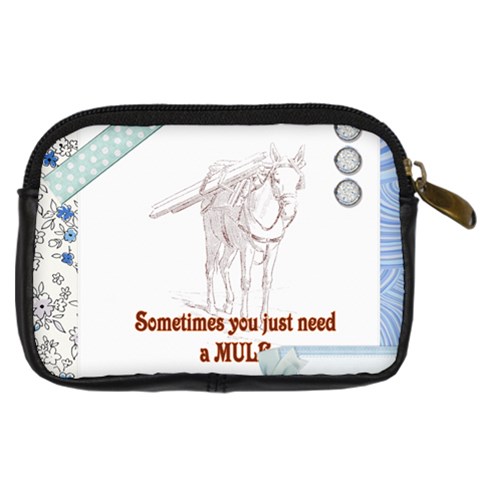 Mule Digital Camera Leather Case from ArtsNow.com Back