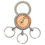 Naughty donkey 3-Ring Key Chain