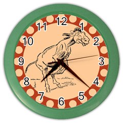 Naughty donkey Color Wall Clock from ArtsNow.com Front
