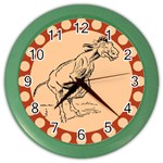 Naughty donkey Color Wall Clock