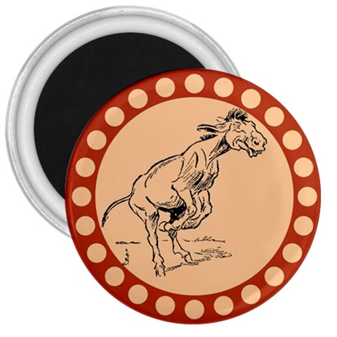Naughty donkey 3  Magnet from ArtsNow.com Front