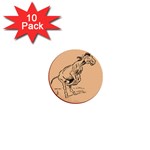 Naughty donkey 1  Mini Button (10 pack) 