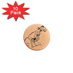 Naughty donkey 1  Mini Magnet (10 pack) 