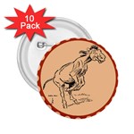 Naughty donkey 2.25  Button (10 pack)