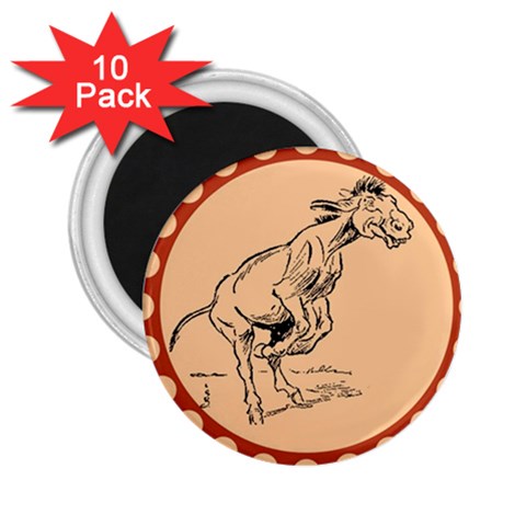 Naughty donkey 2.25  Magnet (10 pack) from ArtsNow.com Front