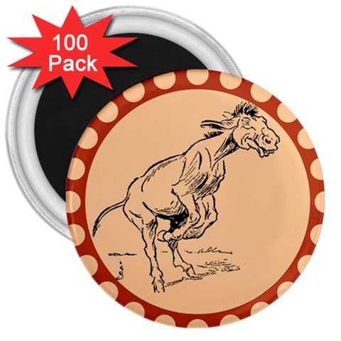 Naughty donkey 3  Magnet (100 pack) from ArtsNow.com Front