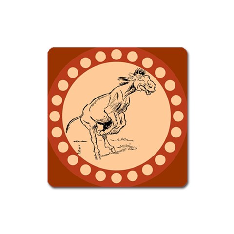 Naughty donkey Magnet (Square) from ArtsNow.com Front
