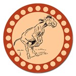 Naughty donkey Magnet 5  (Round)