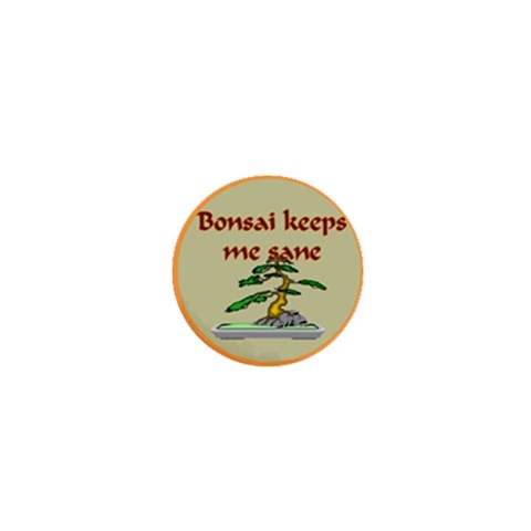bonsai 9 1  Mini Button from ArtsNow.com Front
