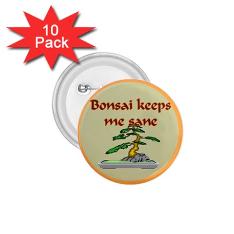 bonsai 9 1.75  Button (10 pack)  from ArtsNow.com Front