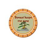bonsai 9 Rubber Round Coaster (4 pack)