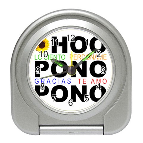 hooponopono3 Travel Alarm Clock from ArtsNow.com Front