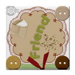 Friendship Tree Tile Coaster