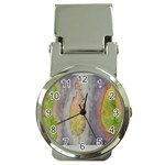 Standing leaves Watercolor 11 x 15 Money Clip Watch