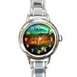 Boat Round Italian Charm Watch