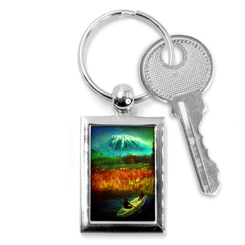 Boat Key Chain (Rectangle) from ArtsNow.com Front