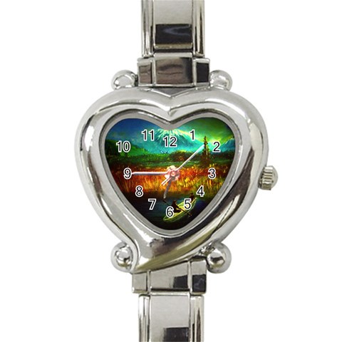 Boat Heart Italian Charm Watch from ArtsNow.com Front