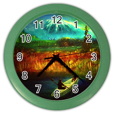 Boat Color Wall Clock from ArtsNow.com Front