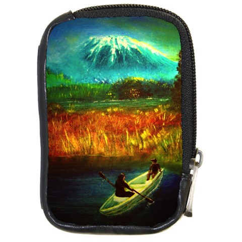 Boat Compact Camera Leather Case from ArtsNow.com Front