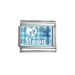 Blue Baby Boy Feet - Custom Mason Italian Charm (9mm)